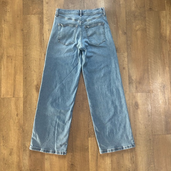 Nine West Wide Leg Jeans Size 4 Mid Rise Light Wash Denim - Picture 9 of 12